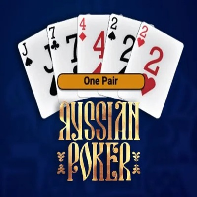 Russian Poker slot logo by OneTouch Games at JB Casino